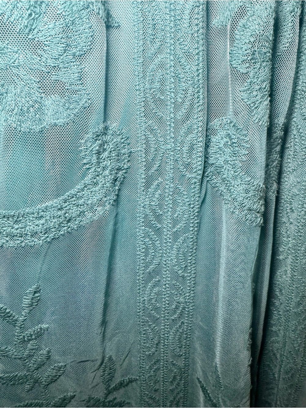 PinkBlush Teal Lace Maxi Dress 2XL Maternity Empire Waist Photoshoot - Picture 6 of 12